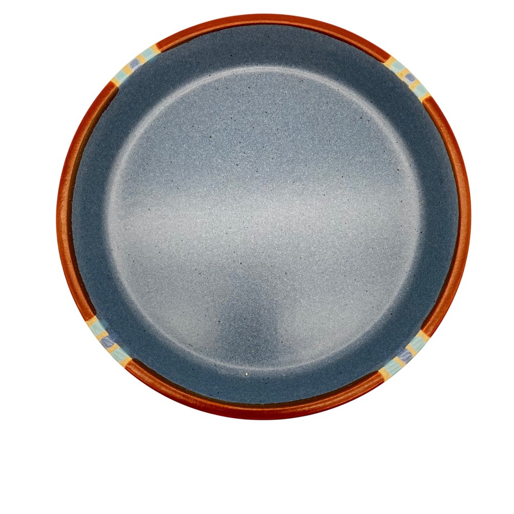 Dansk Salad Plate Mesa 7.75in Blue Brown Stoneware Southwestern Vintage